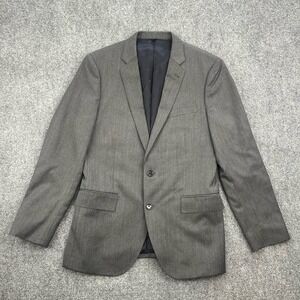 J. Crew Ludlow Italy Tollegno 1900 Gray Sport Coat Blazer 40R Wool Herringbone